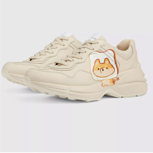 NIB GUCCI LIMITED EDITION APOLLO PIKARAR KAWAII SNEAKERS SIZE 36 - Picture 2 of 12